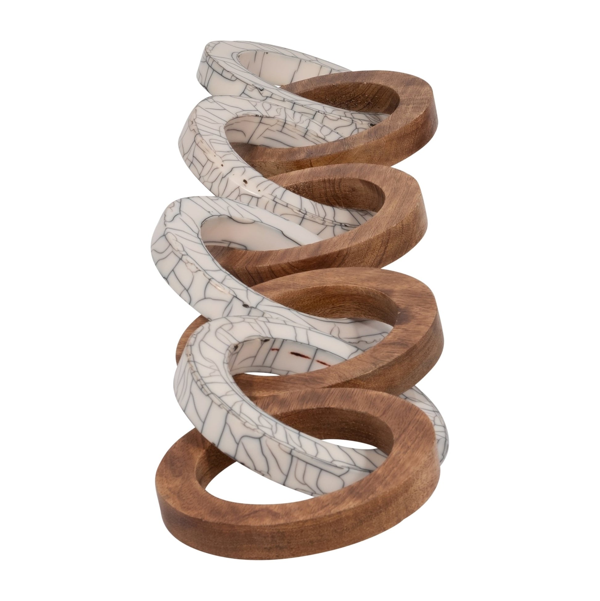 33" Addy Wood And Resin Link Chain Table Decors| Sagebrook Home