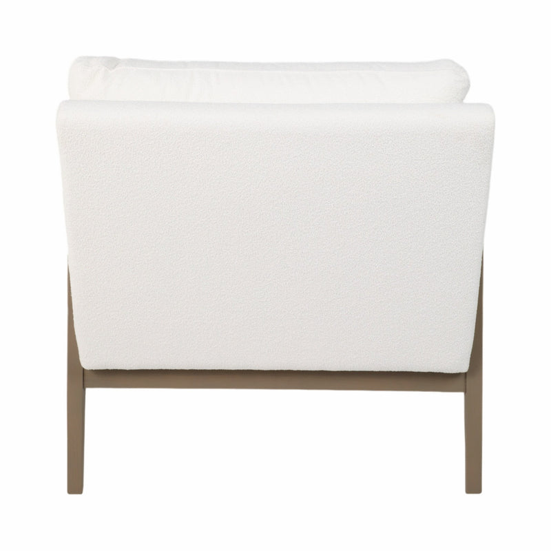 33" Alonzo Accent Chair, Ivory - Al Rugaib Furniture