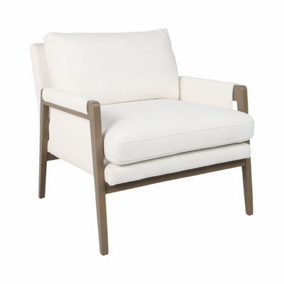 33" Alonzo Accent Chair, Ivory - Al Rugaib Furniture