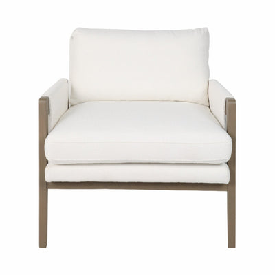 33" Alonzo Accent Chair, Ivory - Al Rugaib Furniture