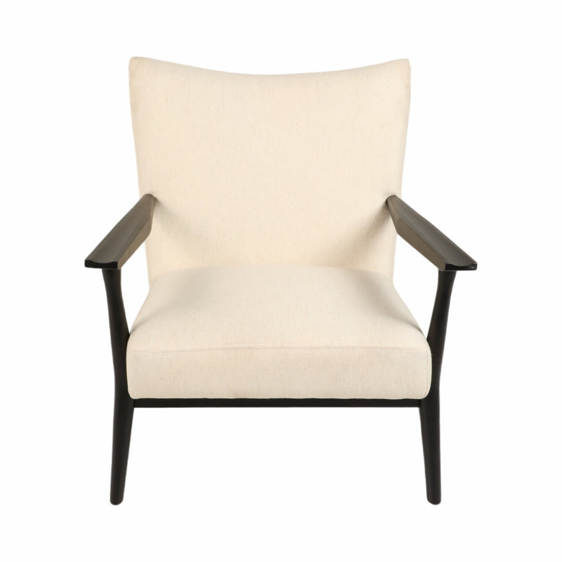 33" Cardoso Accent Chair, White/black - Al Rugaib Furniture
