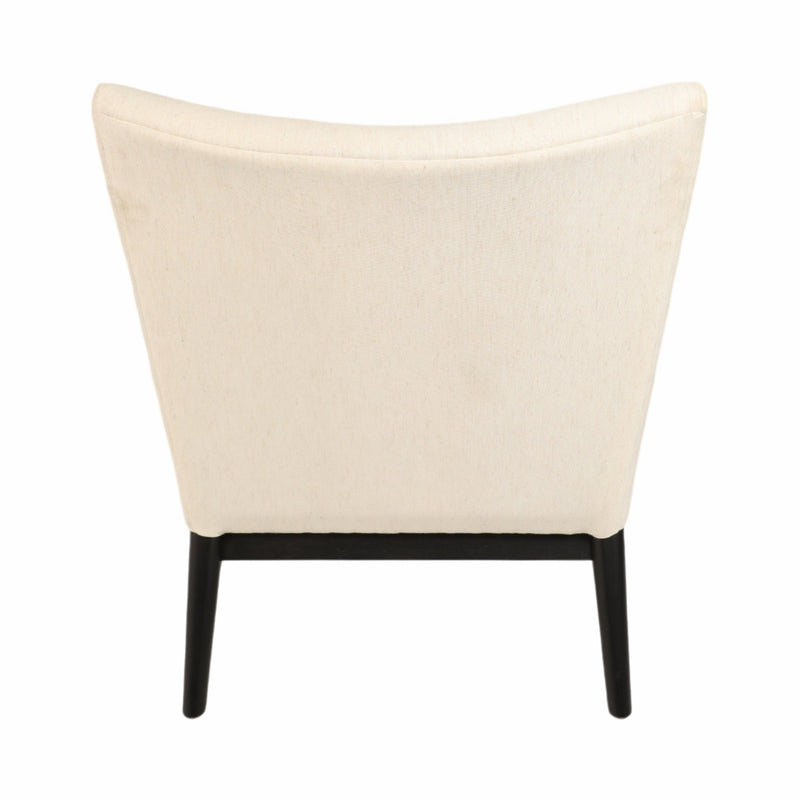33" Cardoso Accent Chair, White/black - Al Rugaib Furniture