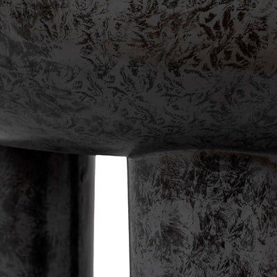 33" Chunky Leg Coffee Table Marble Top, White/blk - Al Rugaib Furniture