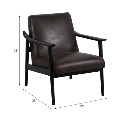 33" Dinasty Accent Chair, Black - Al Rugaib Furniture