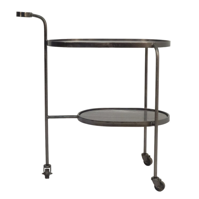 33" Francois Marble Bar Cart - Al Rugaib Furniture