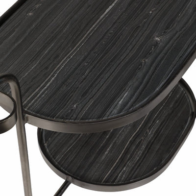 33" Francois Marble Bar Cart - Al Rugaib Furniture