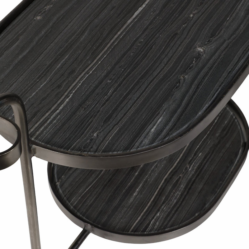 33" Francois Marble Bar Cart - Al Rugaib Furniture