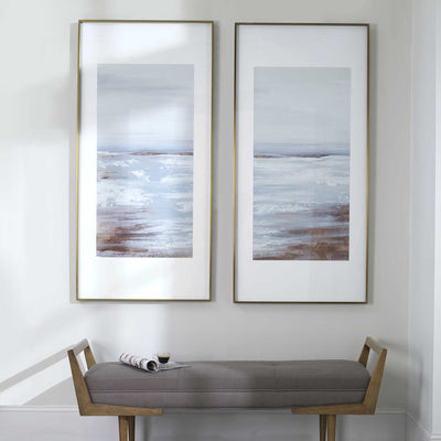 Coastline Framed Prints, S/2, 2 Cartons