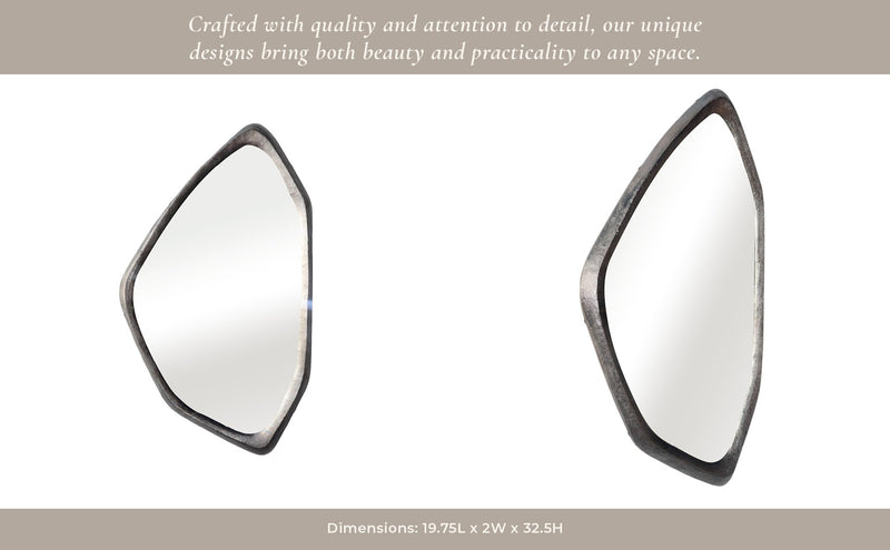 33x20" Thatcher Wide Bronze Mirror - Al Rugaib Furniture