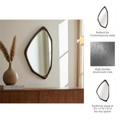 33x20" Thatcher Wide Bronze Mirror - Al Rugaib Furniture