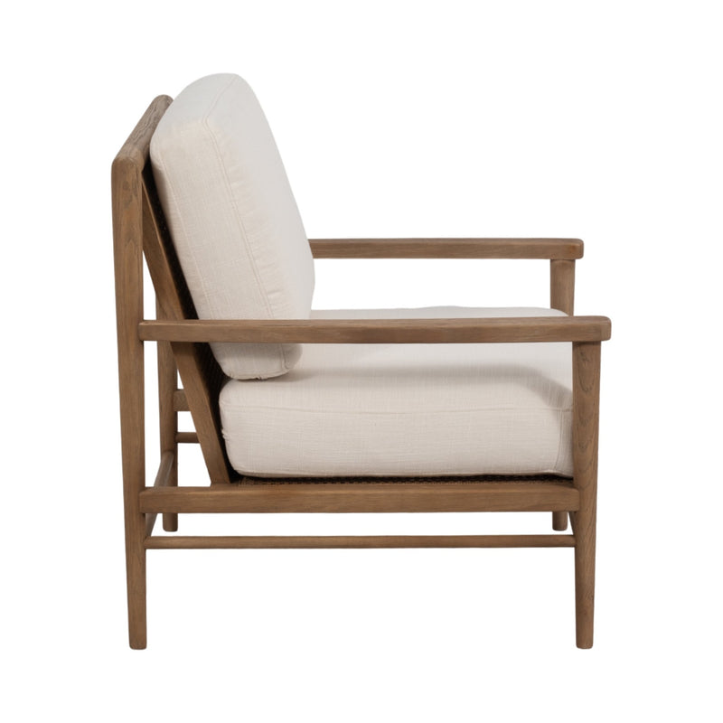 34" Exuma Accent Chair, Ivory - Al Rugaib Furniture