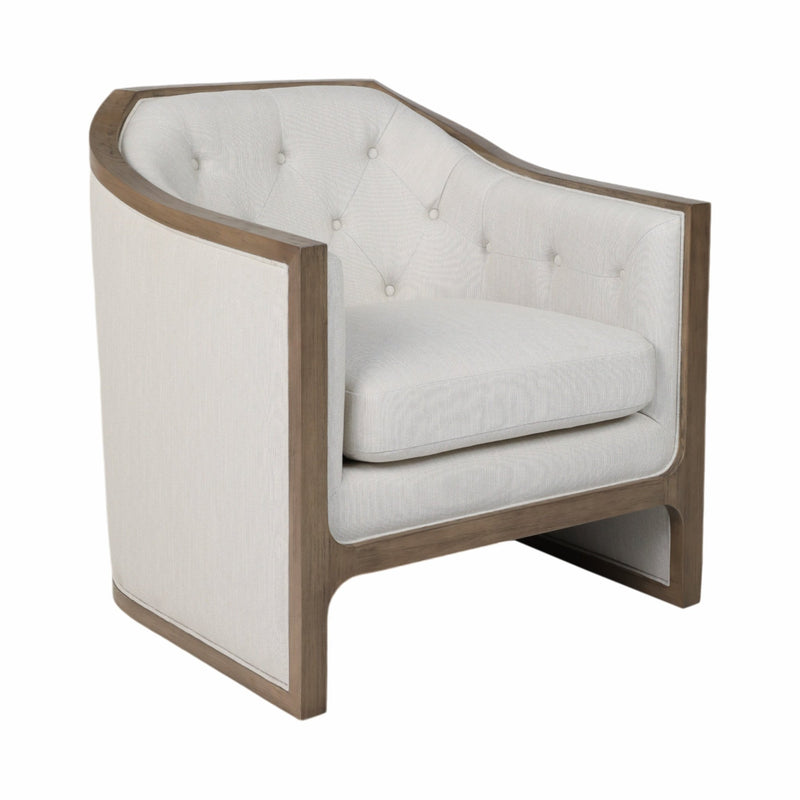 34" Mercier Accent Chair, Gray - Al Rugaib Furniture