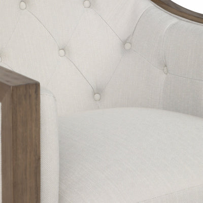 34" Mercier Accent Chair, Gray - Al Rugaib Furniture