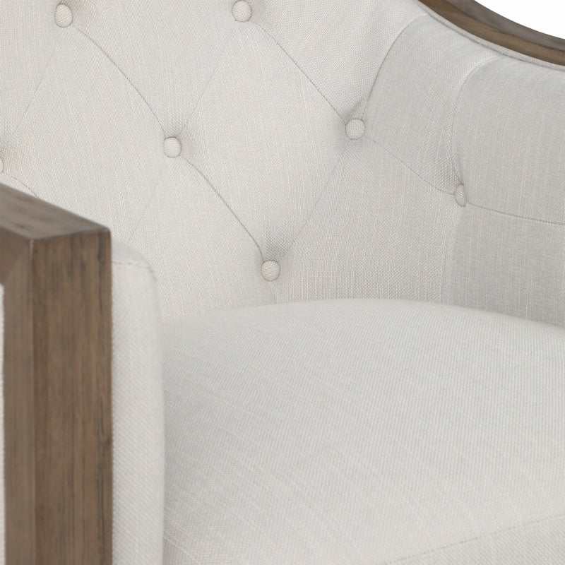 34" Mercier Accent Chair, Gray - Al Rugaib Furniture