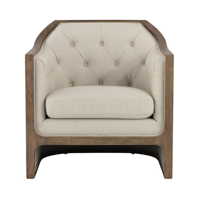 34" Mercier Accent Chair, Gray - Al Rugaib Furniture