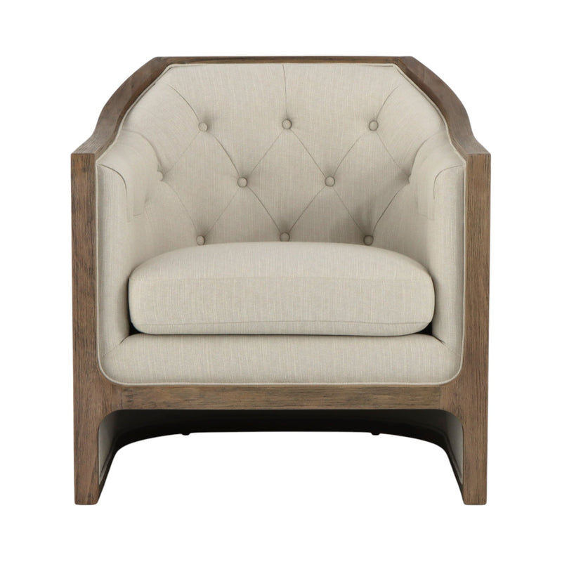 34" Mercier Accent Chair, Gray - Al Rugaib Furniture