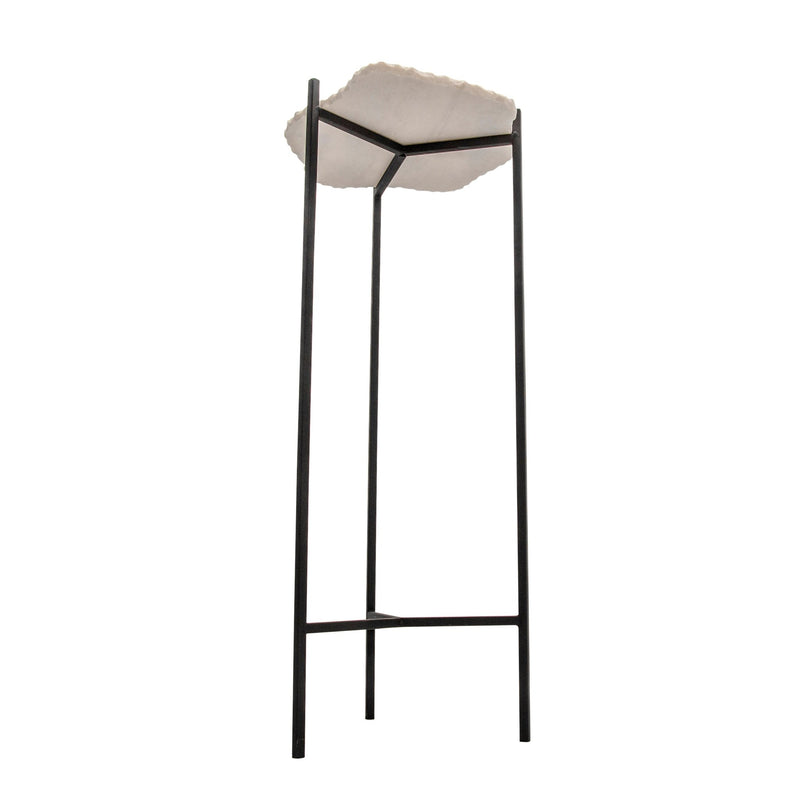 34"H PEDESTAL TABLE, BLACK - Al Rugaib Furniture