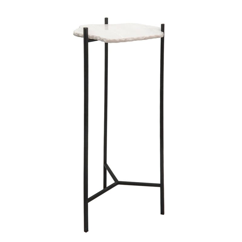 34"H PEDESTAL TABLE, BLACK - Al Rugaib Furniture