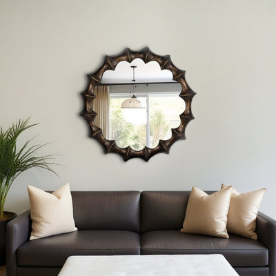 35" Operose Mirror , Bronze - Al Rugaib Furniture