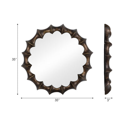 35" Operose Mirror , Bronze - Al Rugaib Furniture