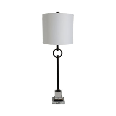 35" Padua Crystal Base Table Lamp - Al Rugaib Furniture