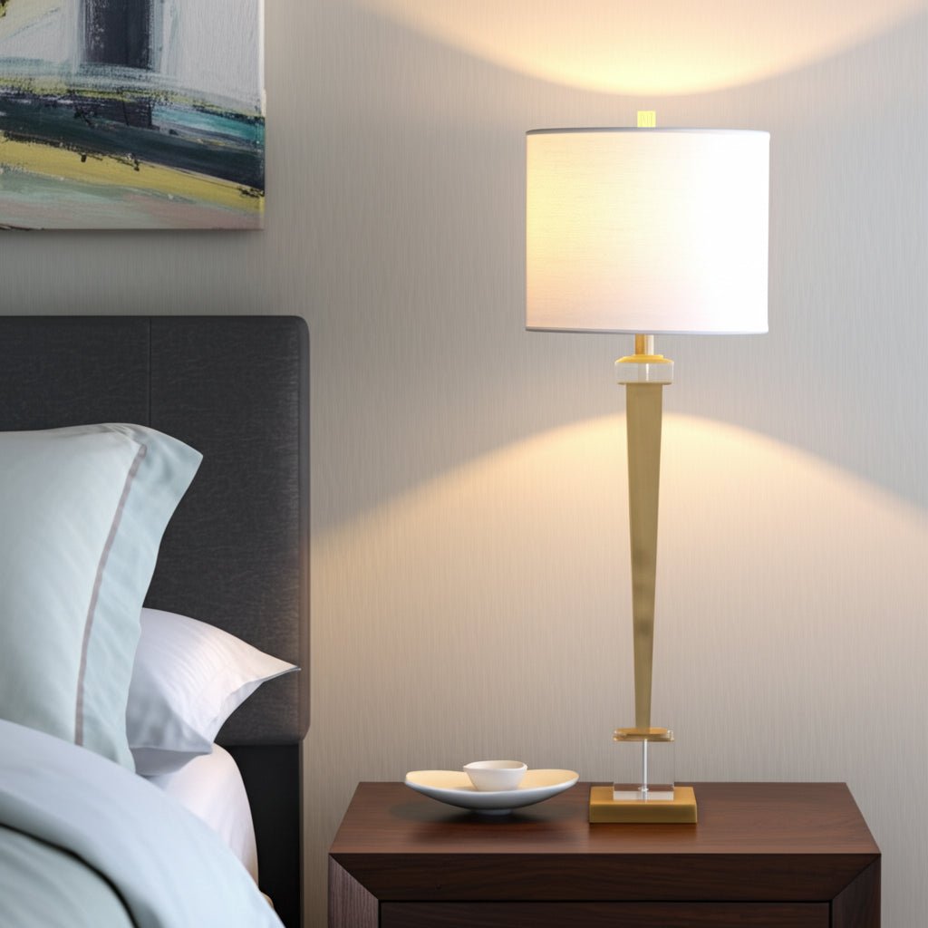 35" Prato Gold Table Lamp Table Decors| Sagebrook Home