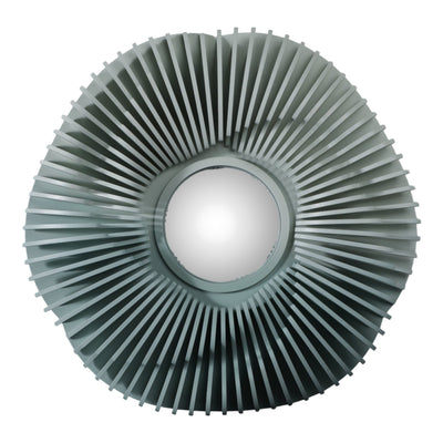 35" Wood Sterga Wall Mirror, Gradient Green - Al Rugaib Furniture