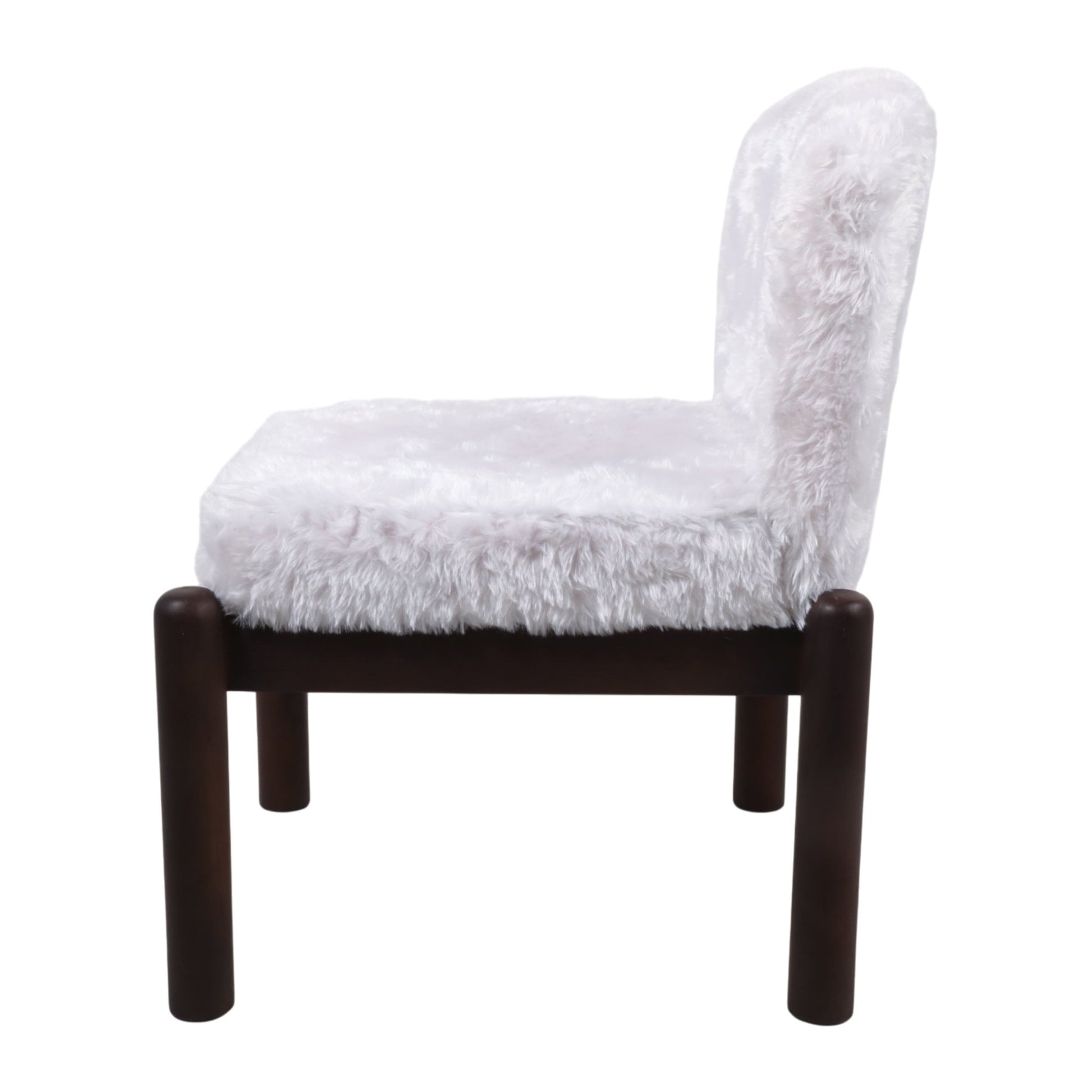 35x29" Faux Fur Accent Chair, White Chairs| Sagebrook Home