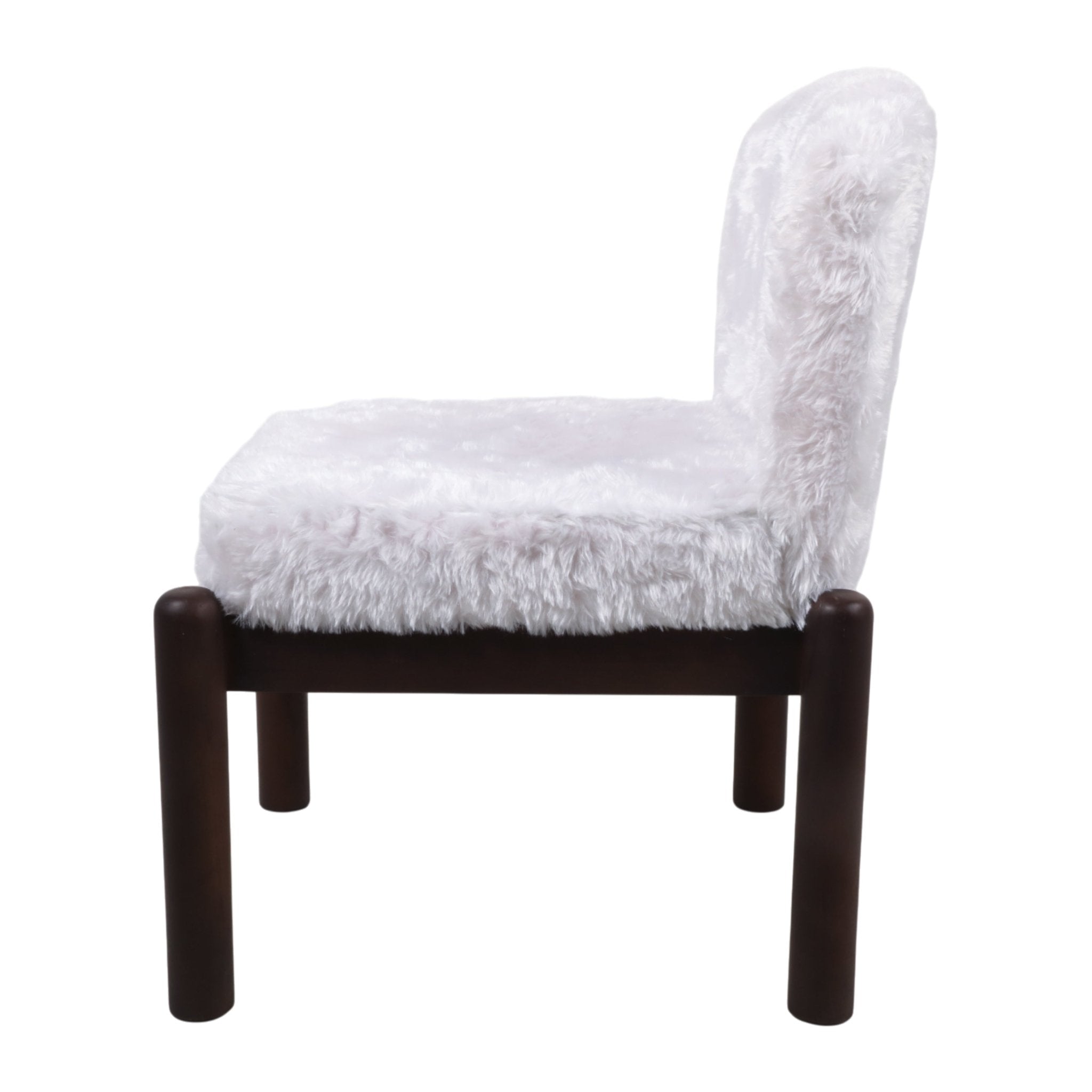 35x29" Faux Fur Accent Chair, White Chairs| Sagebrook Home