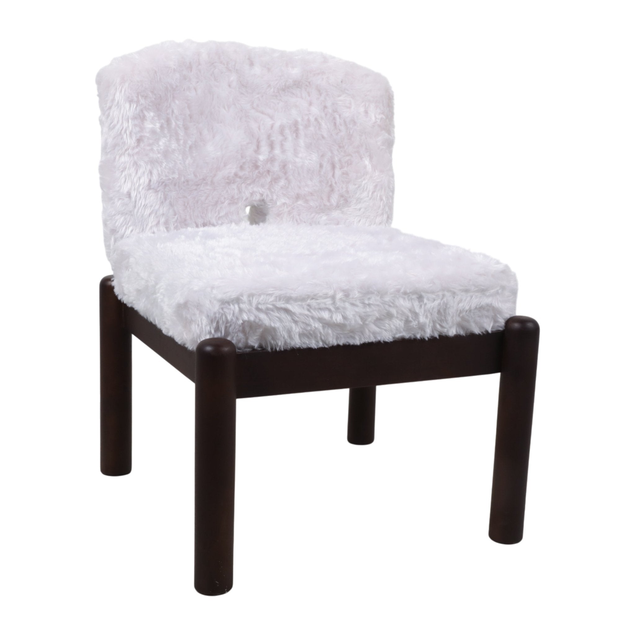 35x29" Faux Fur Accent Chair, White Chairs| Sagebrook Home