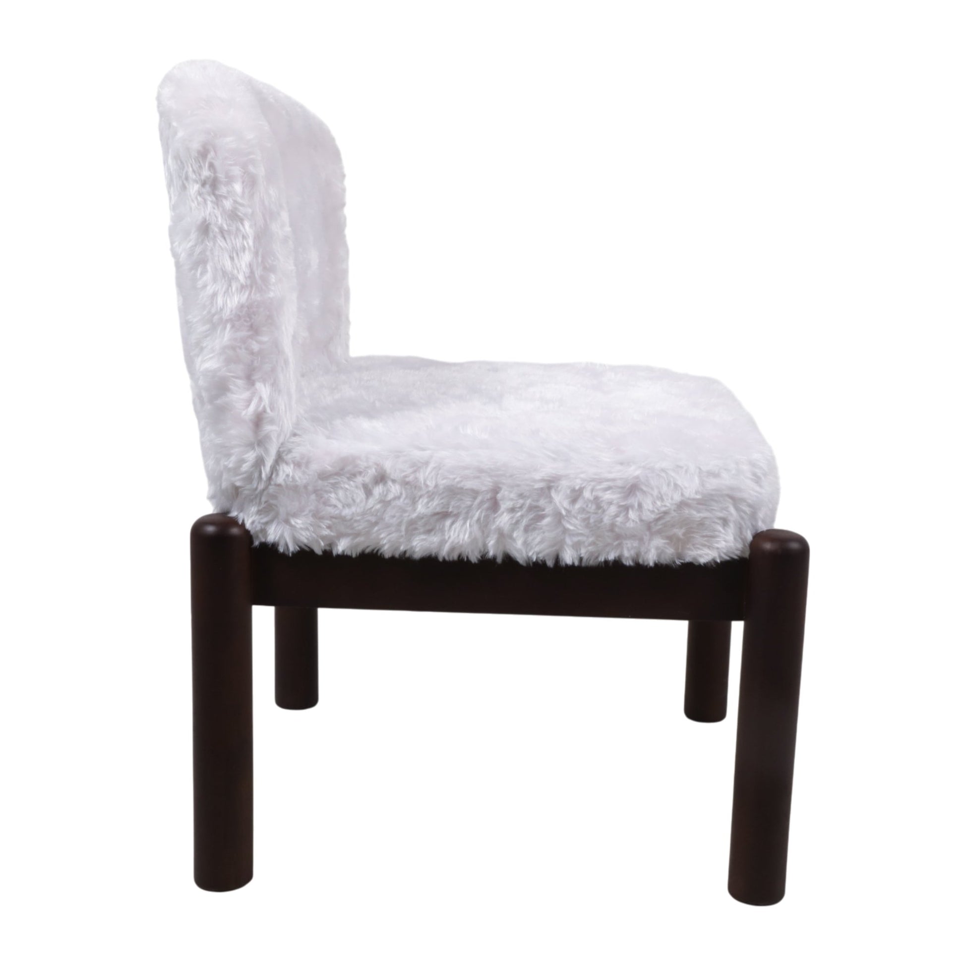 35x29" Faux Fur Accent Chair, White Chairs| Sagebrook Home