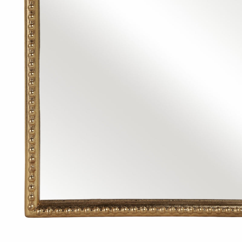 36" Fleur Applique Arch Mirror, Gold Wb - Al Rugaib Furniture