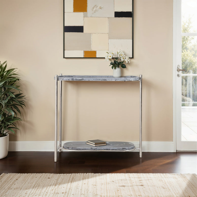 36" Francois Marble Console Table - Al Rugaib Furniture