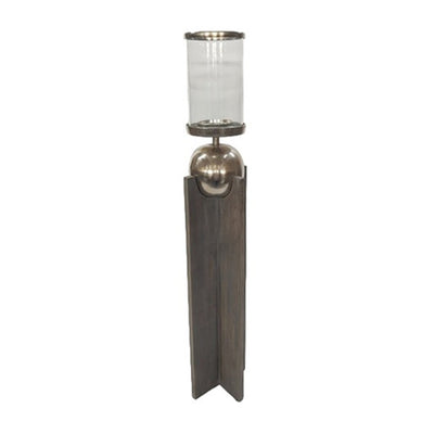 36" Idabel Small Wood Candle Holder - Al Rugaib Furniture