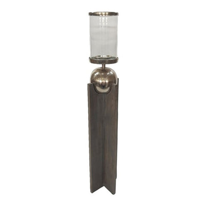 36" Idabel Small Wood Candle Holder - Al Rugaib Furniture