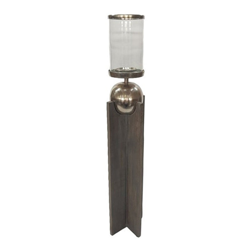 36" Idabel Small Wood Candle Holder - Al Rugaib Furniture