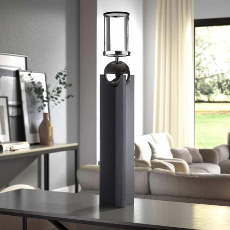 36" Idabel Small Wood Candle Holder - Al Rugaib Furniture