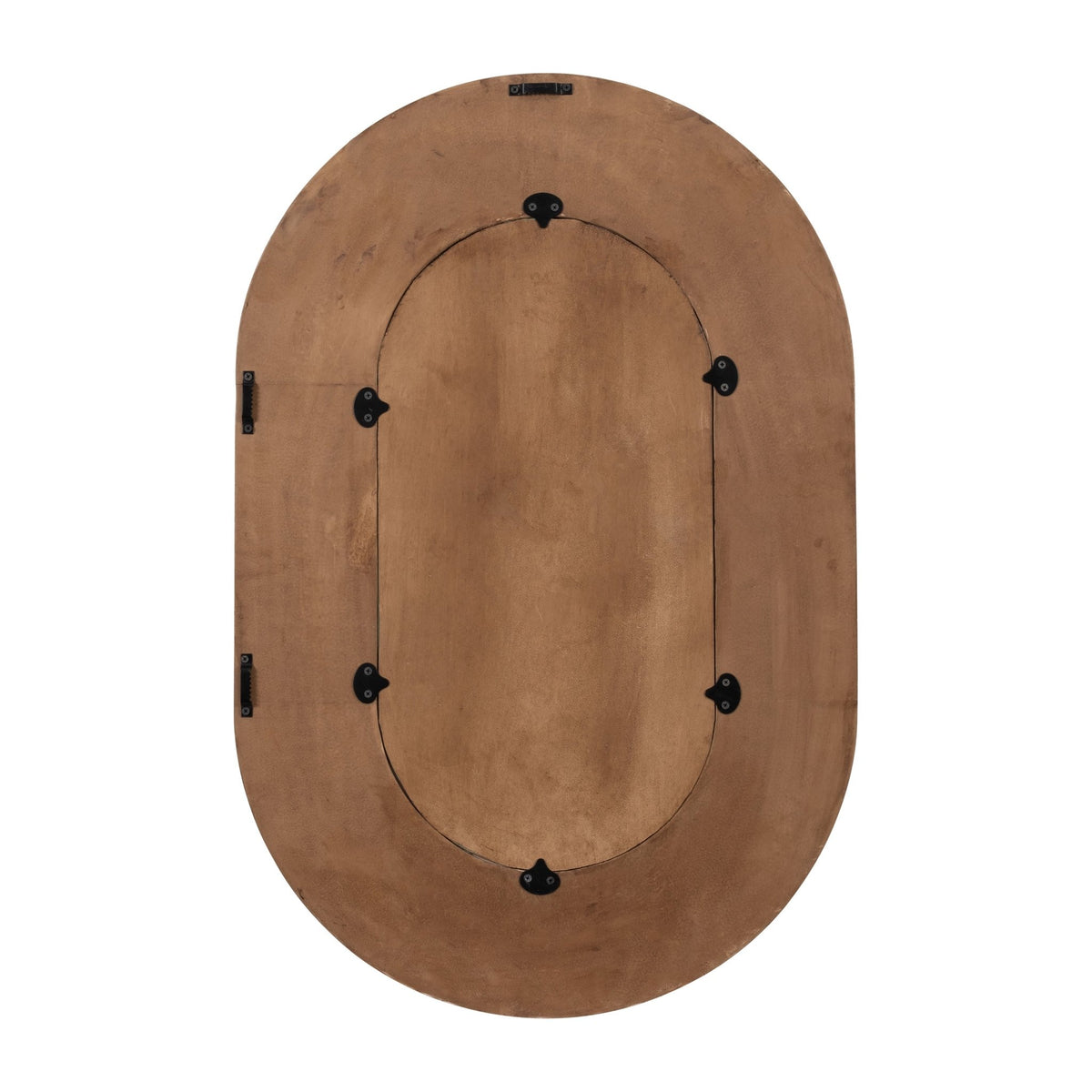 36" RIBBED OVAL MIRROR, WALNUT Mirrors| Sagebrook Home