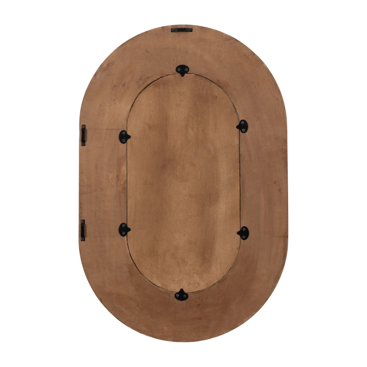 36" RIBBED OVAL MIRROR, WALNUT Mirrors| Sagebrook Home