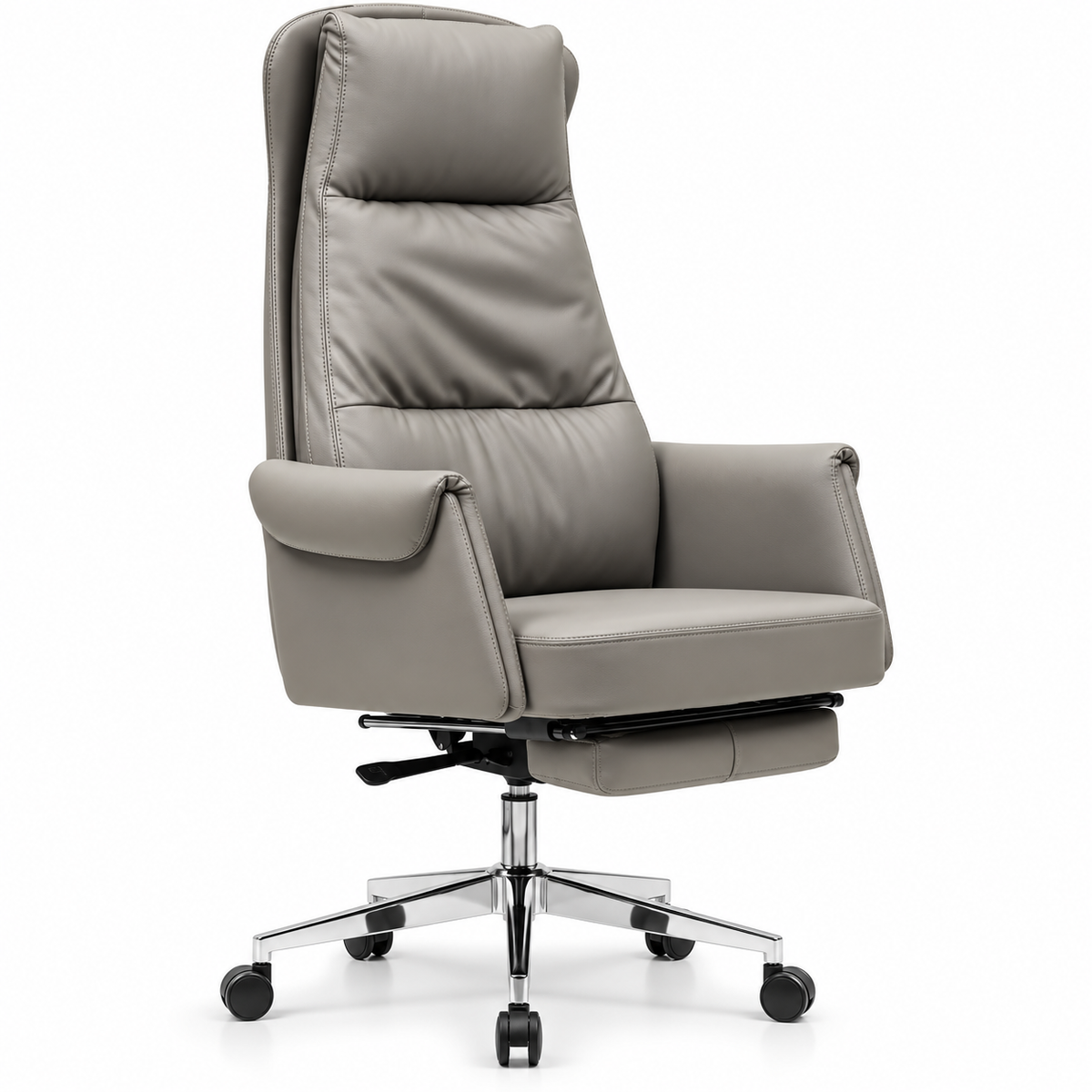 High Back Chair With Footrest