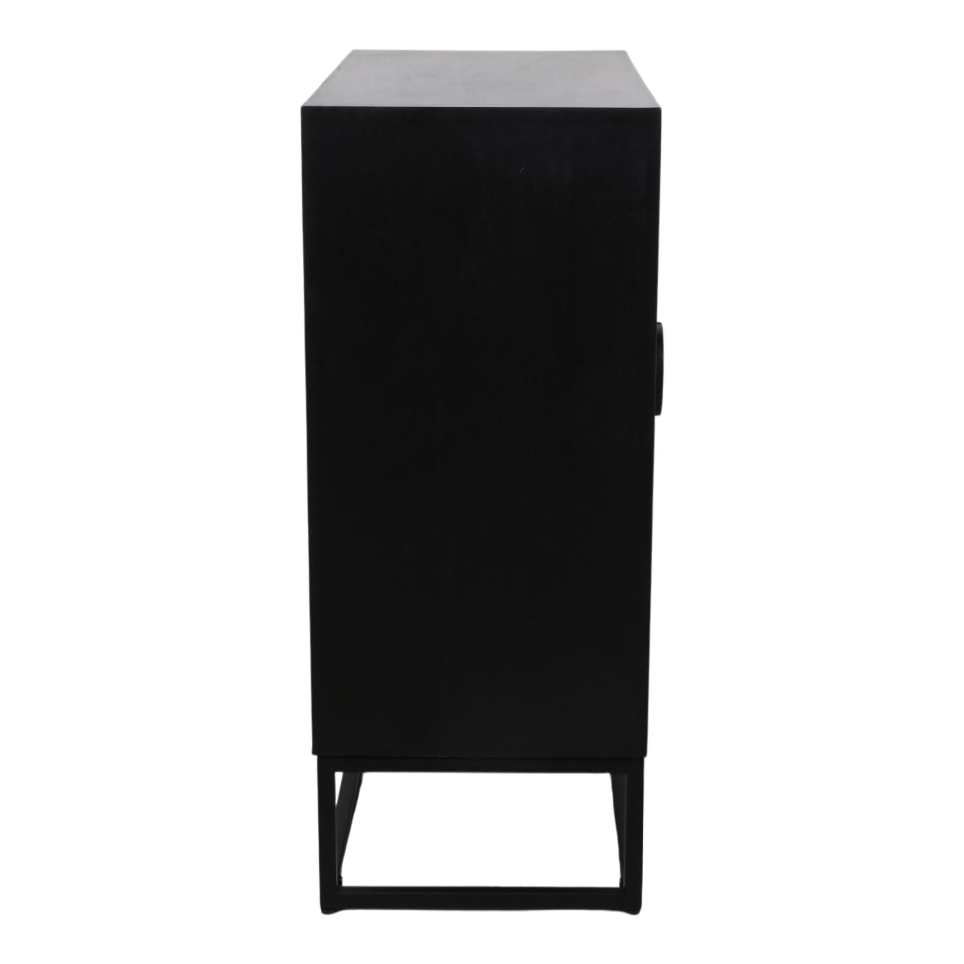 36x32" Sunburst 2-door Cabinet, Black Cabinets & Chests| Sagebrook Home