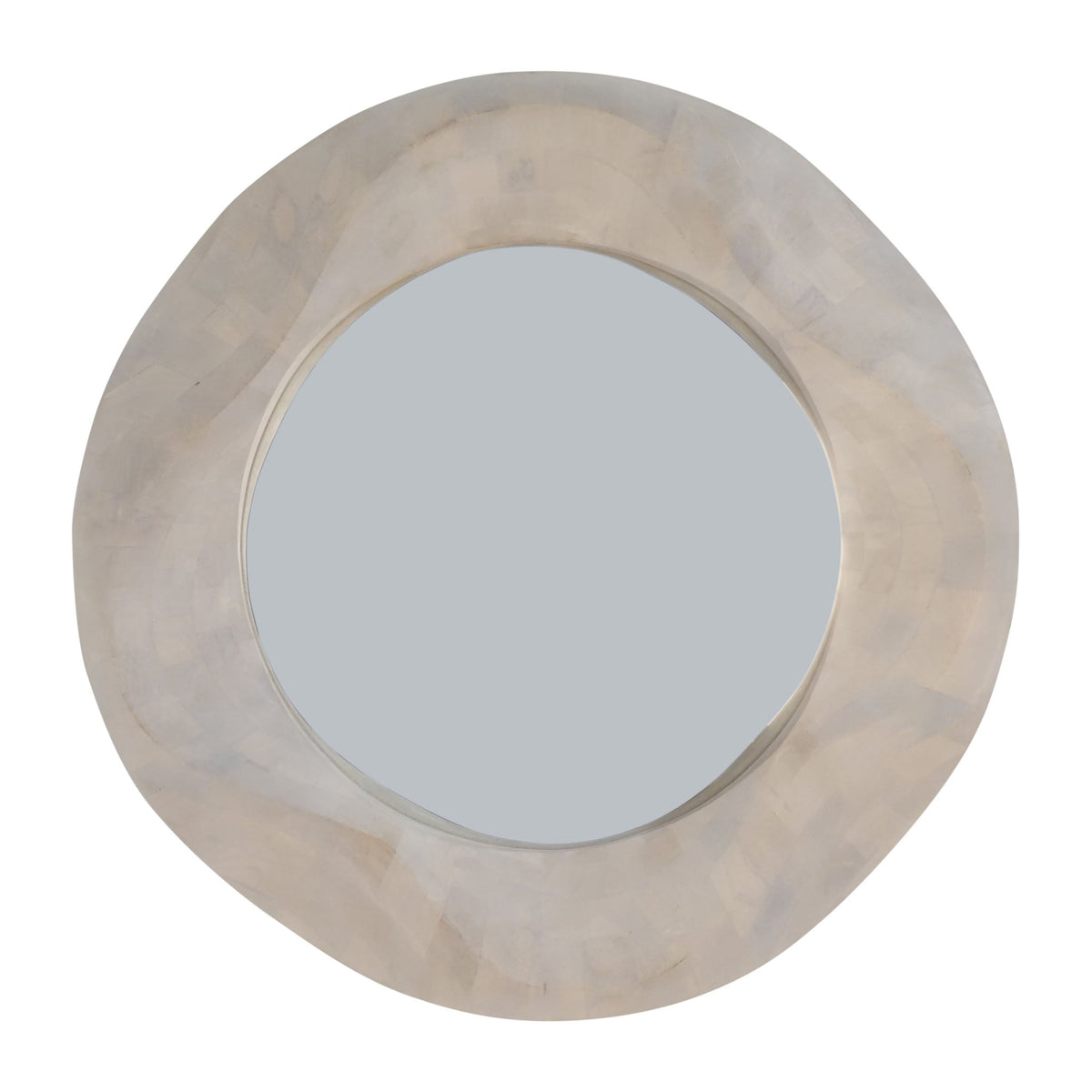 36X36 CAILEN TXTURED ROUND WOODEN MIRROR,WHITEWASH Mirrors| Sagebrook Home