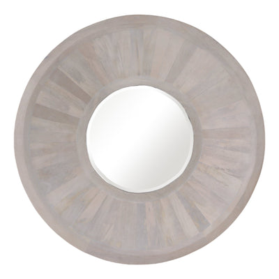 36x36" Jerome Wood Wall Mirror - Al Rugaib Furniture