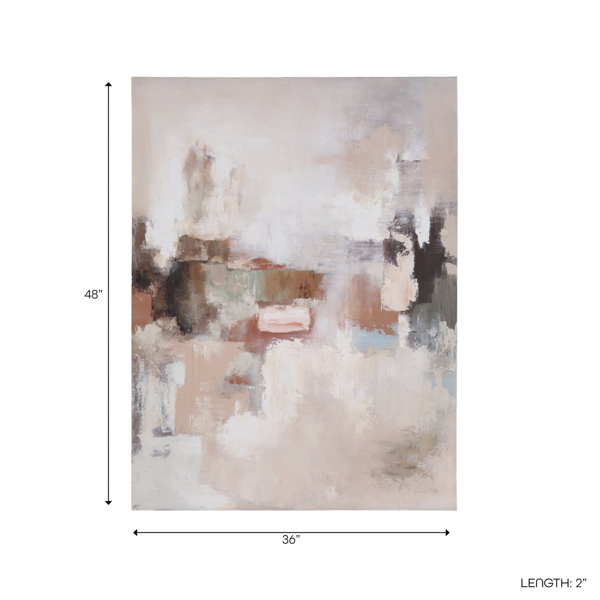 36x48 Polino Acrylic Frame Handpainted Wall Art Wall Art| Sagebrook Home