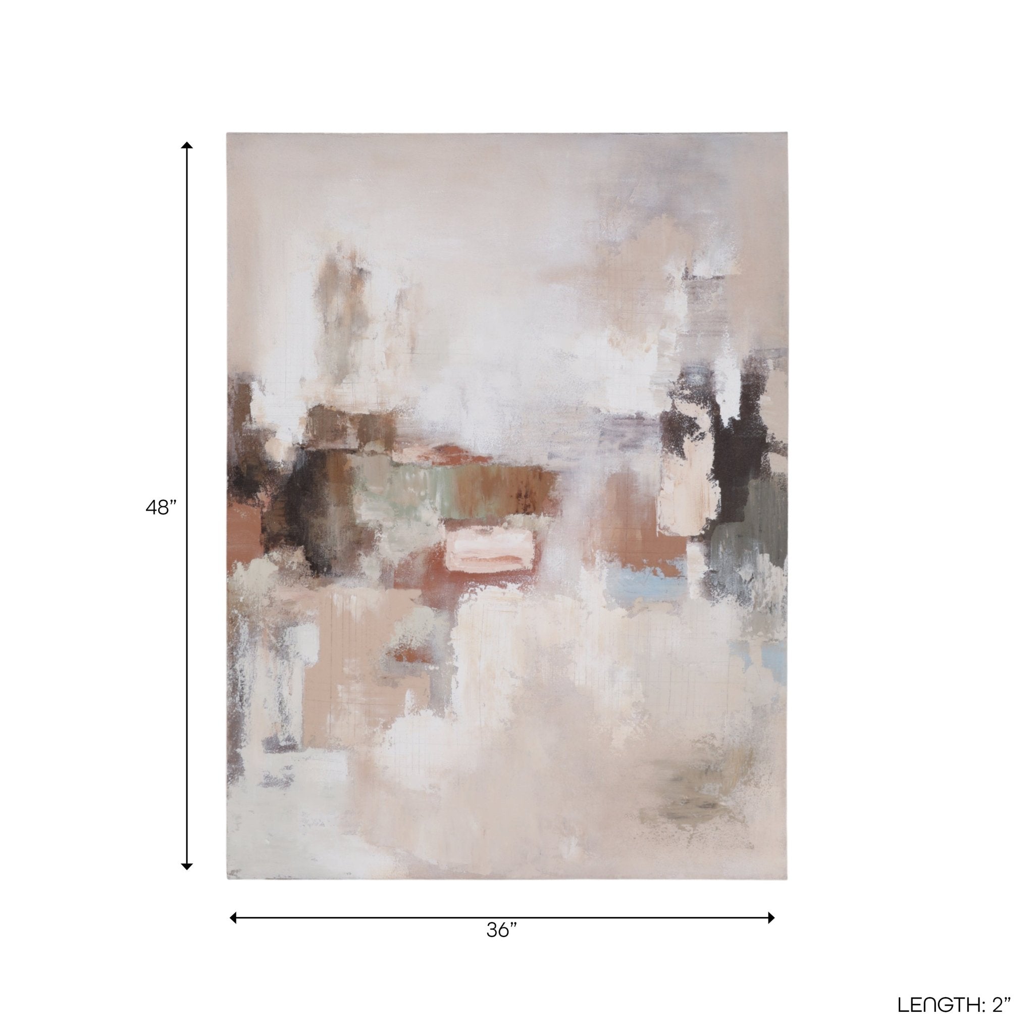 36x48 Polino Acrylic Frame Handpainted Wall Art Wall Art| Sagebrook Home