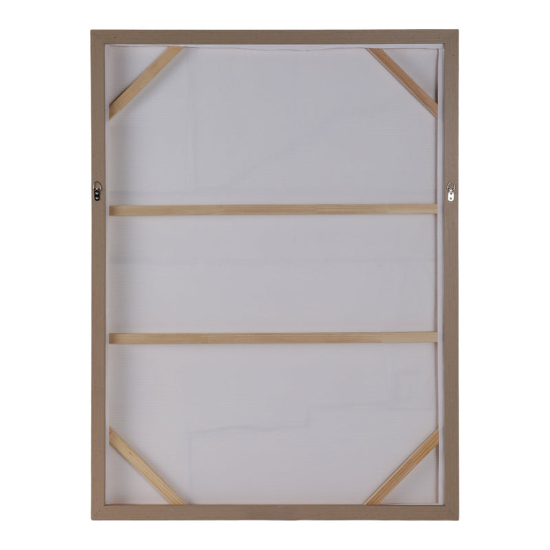 36x48 Textured Lines Wall Art, White - Al Rugaib Furniture