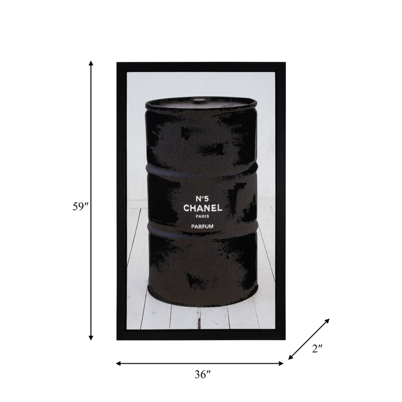 36X59, HAND PAINTED PARFUM ART, MULTI - Al Rugaib Furniture