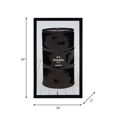 36X59, HAND PAINTED PARFUM ART, MULTI - Al Rugaib Furniture