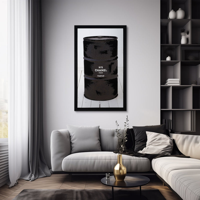 36X59, HAND PAINTED PARFUM ART, MULTI - Al Rugaib Furniture