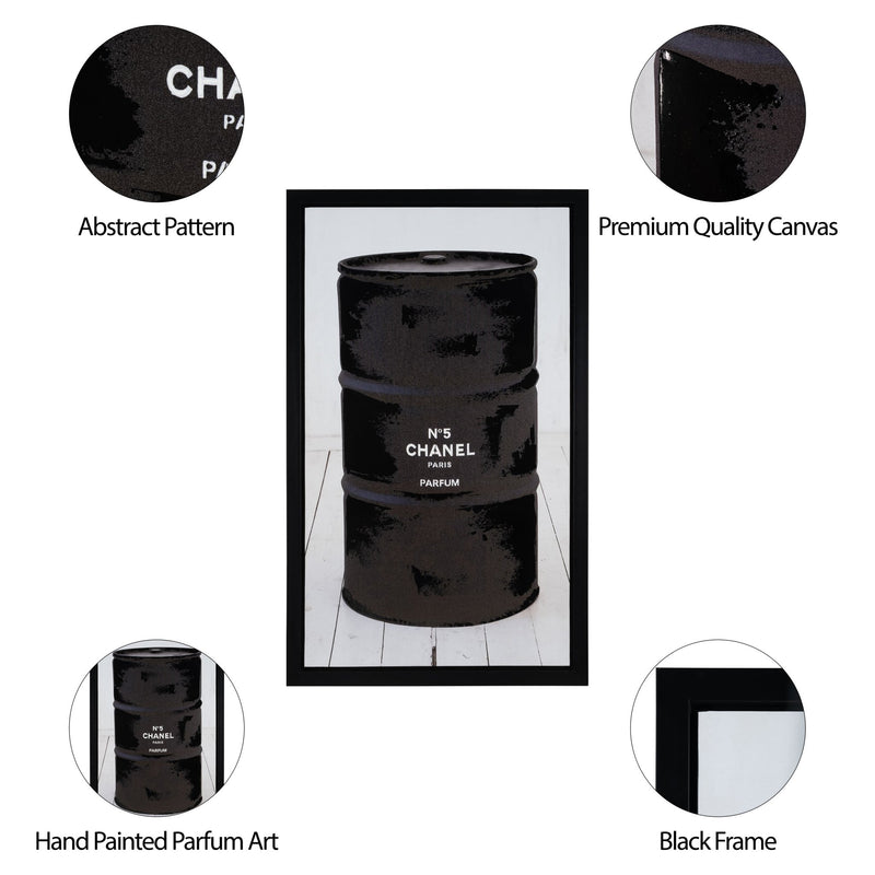 36X59, HAND PAINTED PARFUM ART, MULTI - Al Rugaib Furniture